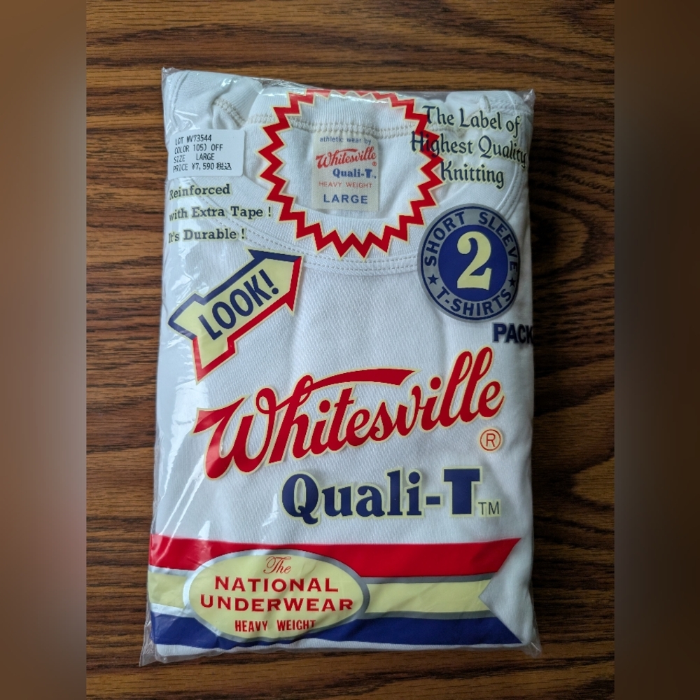 Whitesville Tubular T-Shirt White (2 Pack)